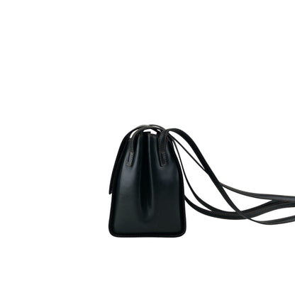 LOEWE Logo Embossed Shoulder bag Dark Green Vintage 583xh5