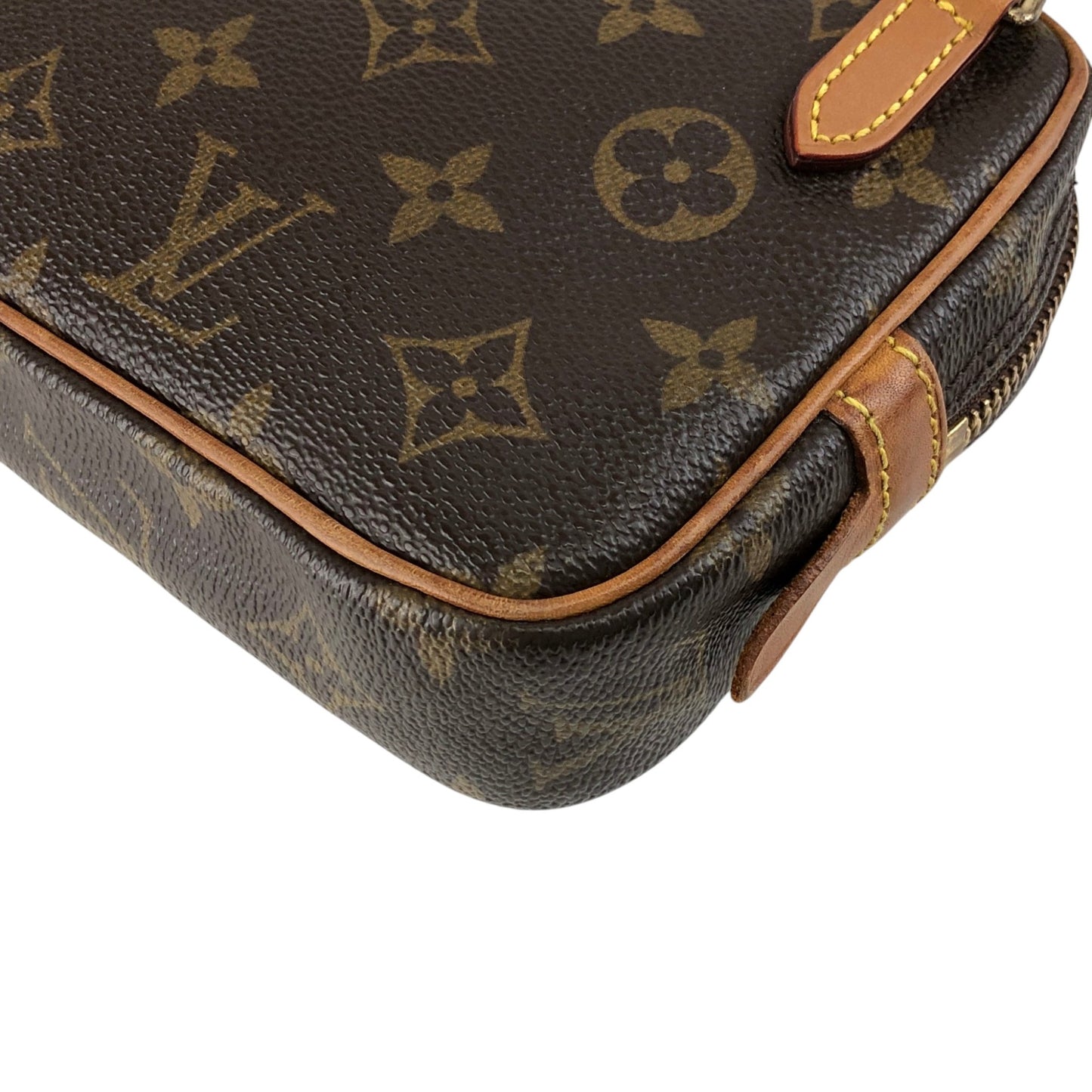 LOUIS VUITTON Monogram Shoulder bag Brown Vintage u4jnak