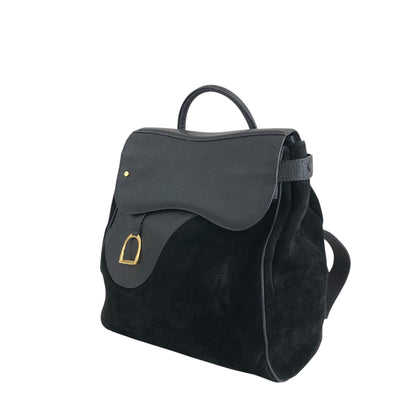 GUCCI Horse Bit Backpack Black Vintage h6pr8u