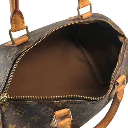 LOUIS VUITTON Monogram Handbag Boston bag Brown Vintage y2vg3b