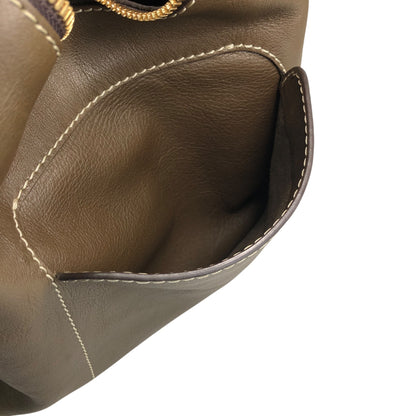 LOEWE Logo Embossed Shoulder bag Brown Vintage fsvn5t