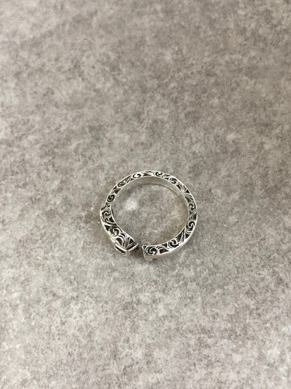GUCCI Interlocking SILVER925 Ring Silver Vintage ii7djb