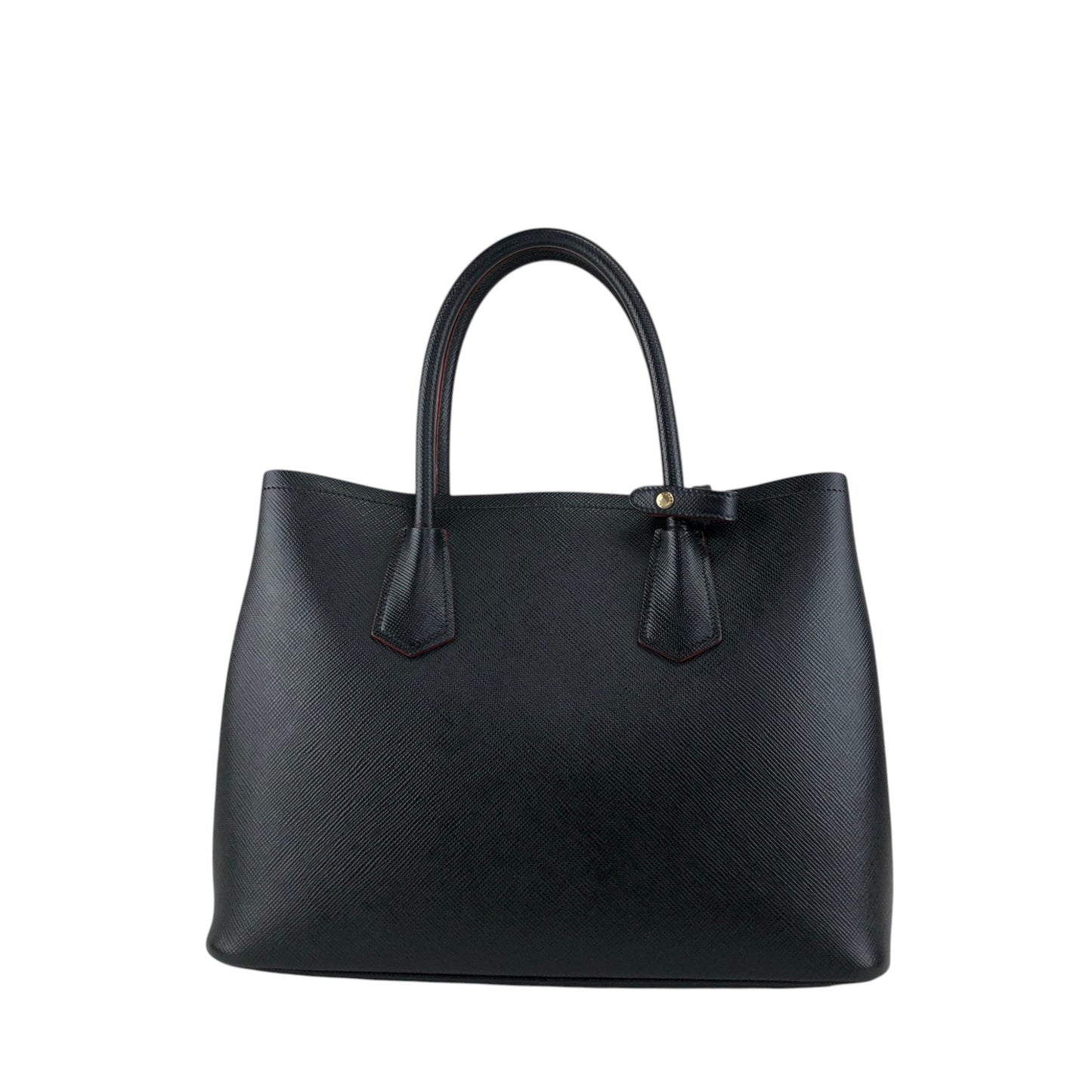 PRADA Triangle Logo Handbag Black Vintage n54bxv