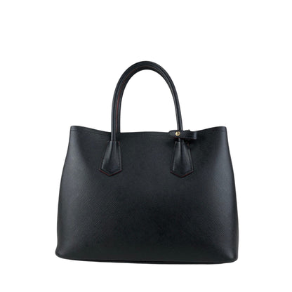PRADA Triangle Logo Handbag Black Vintage n54bxv