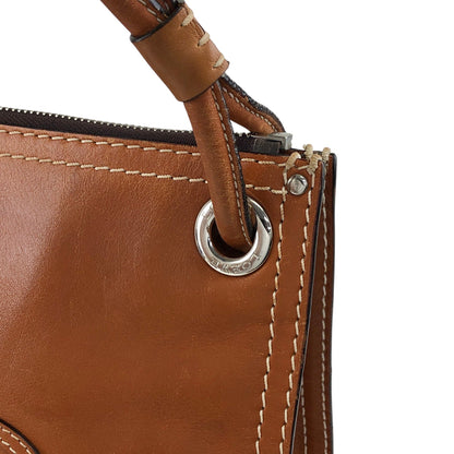 LOEWE Anagram Logo Shoulder bag Brown Vintage zn7dze