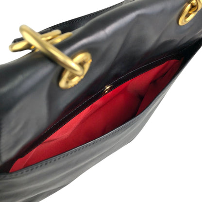 CELINE Two-way Handbag Shoulder bag Black Vintage uezhmr