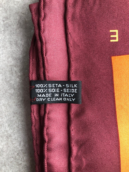 CELINE Gancini Scarf Orange Vintage 7xaim4