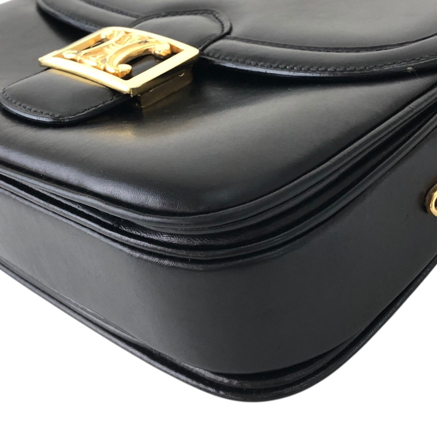 CELINE Triomphe 肩背包 黑色 復古 bubmw7
