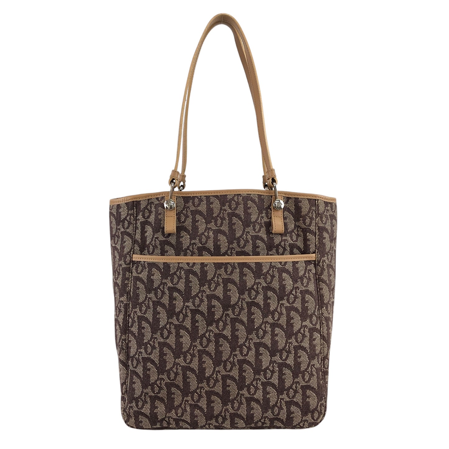 Christian Dior Trotter Shoulder bag Totebag Beige Vintage 3z4g57