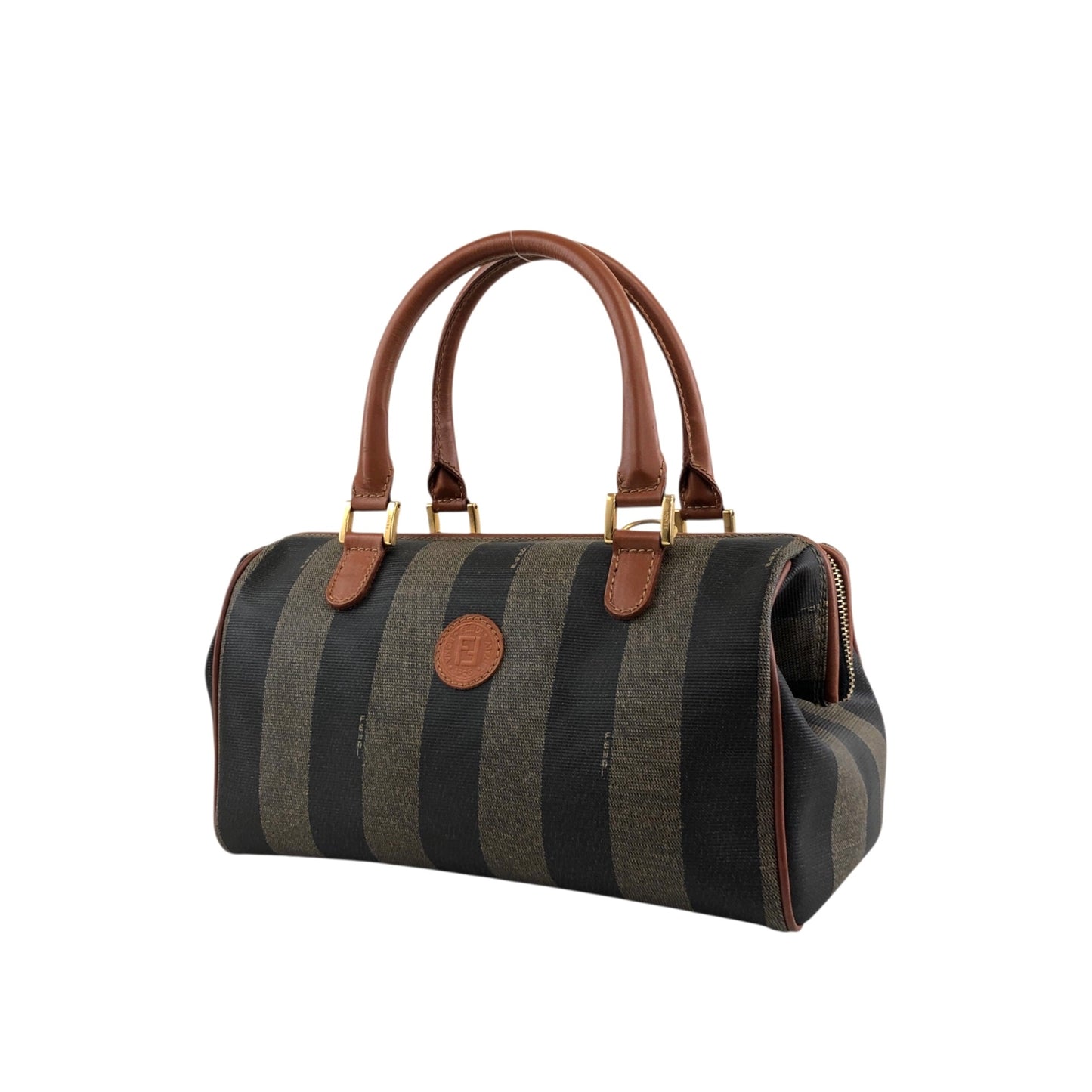 FENDI Pecan Two-way Small Boston bag Shoulder bag Brown Vintage bcg8zs