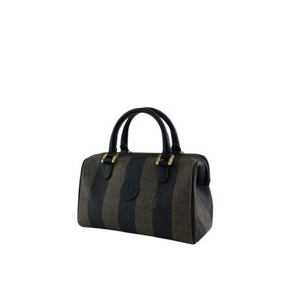 FENDI Pecan Logo Two-way Small Boston bag Shoulder bag  Black Vintage 6ymrwc