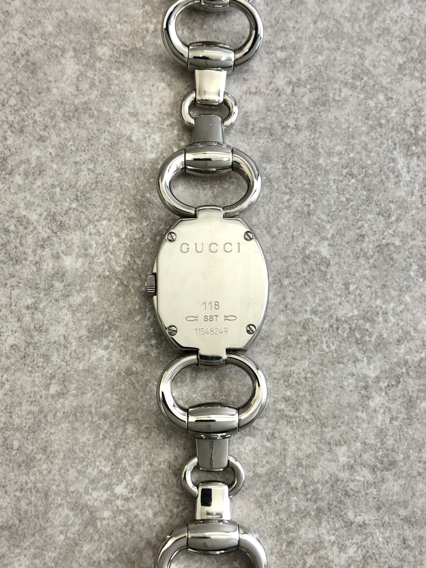 GUCCI Watch Silver Vintage azraga