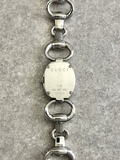 GUCCI Watch Silver Vintage azraga