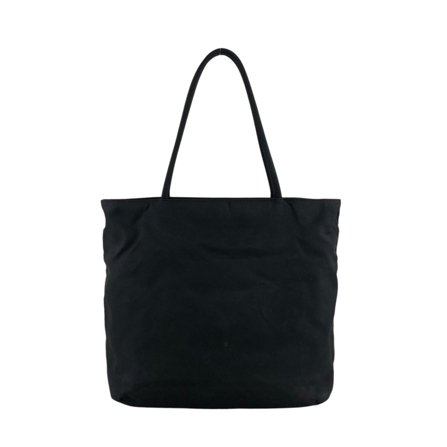 PRADA Tessuto Triangle Logo Totebag Black Vintage wen6ju