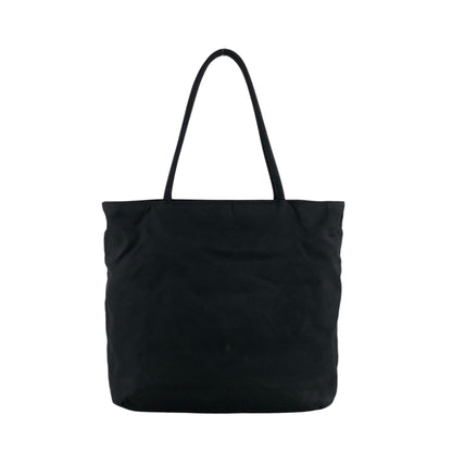 PRADA Tessuto Triangle Logo Totebag Black Vintage wen6ju