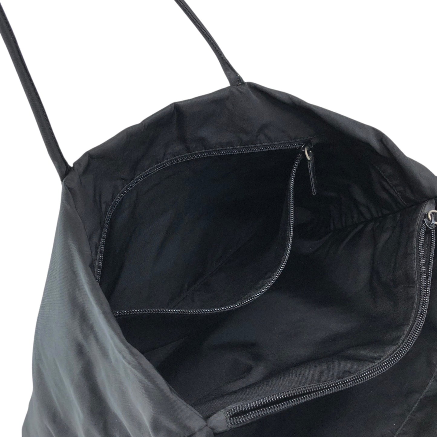 PRADA Tessuto Triangle Logo Totebag Black Vintage a5e385