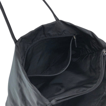 PRADA Tessuto Triangle Logo Totebag Black Vintage a5e385