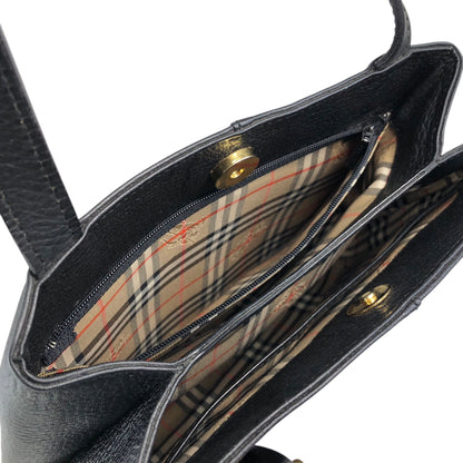 BURBERRY Logo Shoulder bag Black Vintage vrug8v