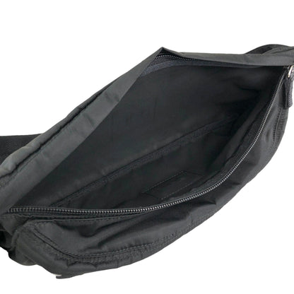 PRADA Tessuto Triangle Logo Sling bag Black Vintage zrmm8e
