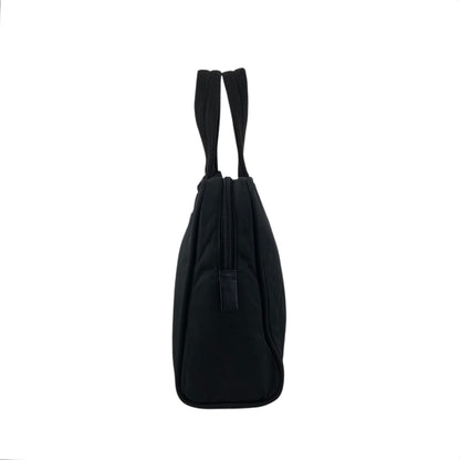 PRADA Tessuto Triangle Logo Handbag Black Vintage 47smar