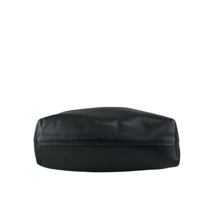 LOEWE Logo Embossed Two-way Handbag Shoulder bag Black Vintage m3sbja