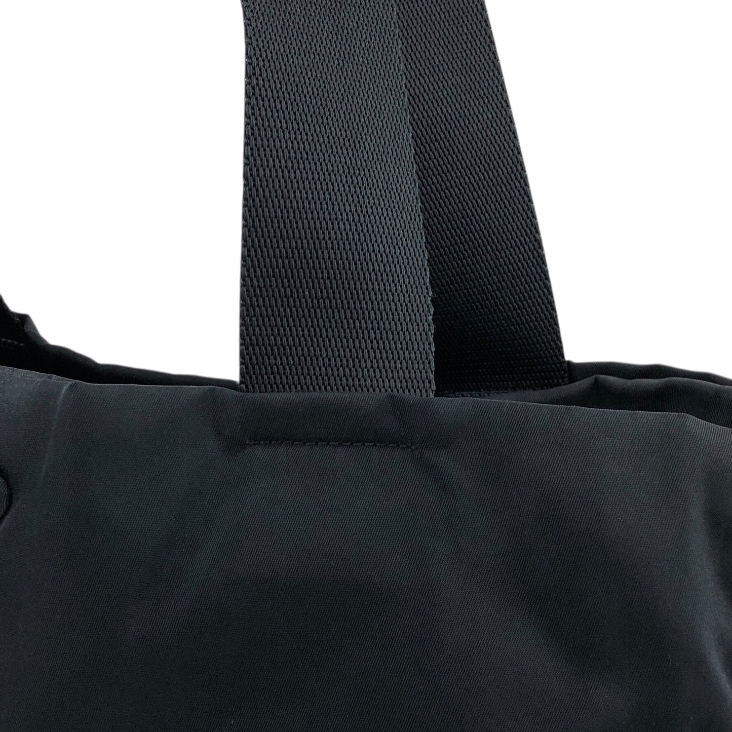 PRADA Tessuto Triangle Logo Totebag Black Vintage fti7ga