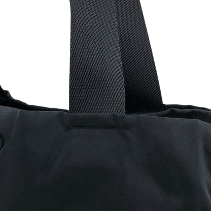 PRADA Tessuto Triangle Logo Totebag Black Vintage fti7ga