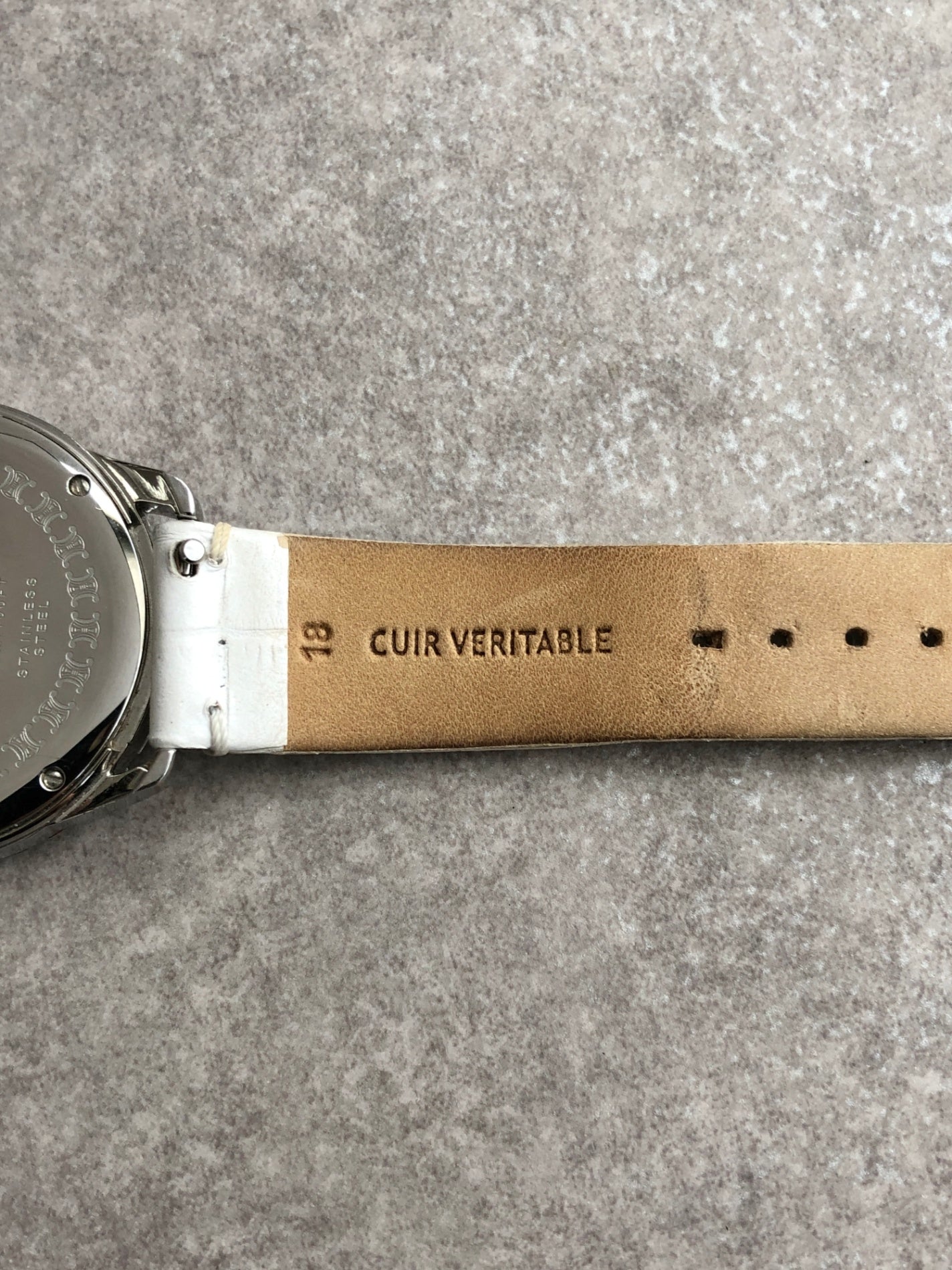 CELINE Quartz Watch White Vintage x4tfzi