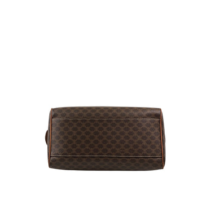CELINE Macadam Blason Small Boston bag Brown Vintage b7bj7n