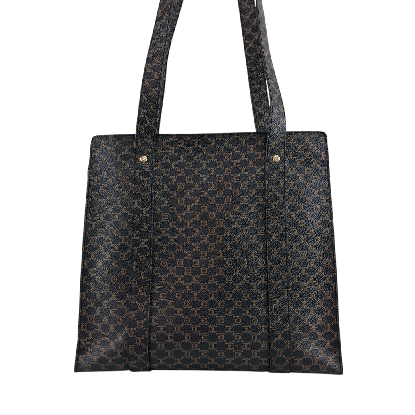 CELINE Macadam Shoulder bag Totebag Black Vintage dyyxs8