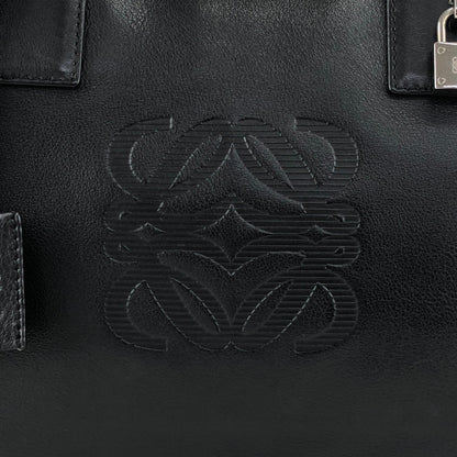 LOEWE Amazona36 Anagram Small Boston bag Handbag Black Vintage gc7zrx
