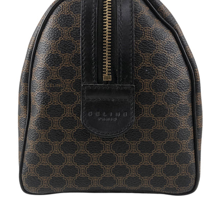 CELINE Macadam Blason Two-way Small  Boston bag Shoulder bag Black Vintage k7b5zs