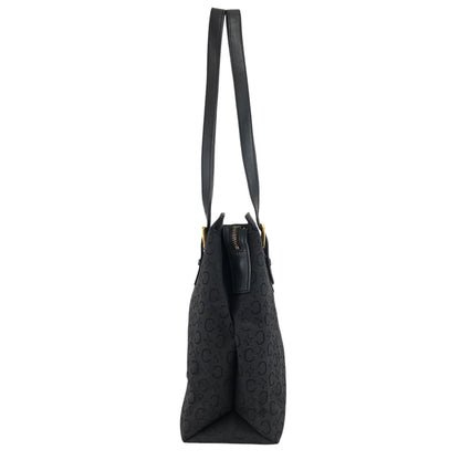 CELINE Macadam Totebag Shoulder bag Black Vintage 2ve37v