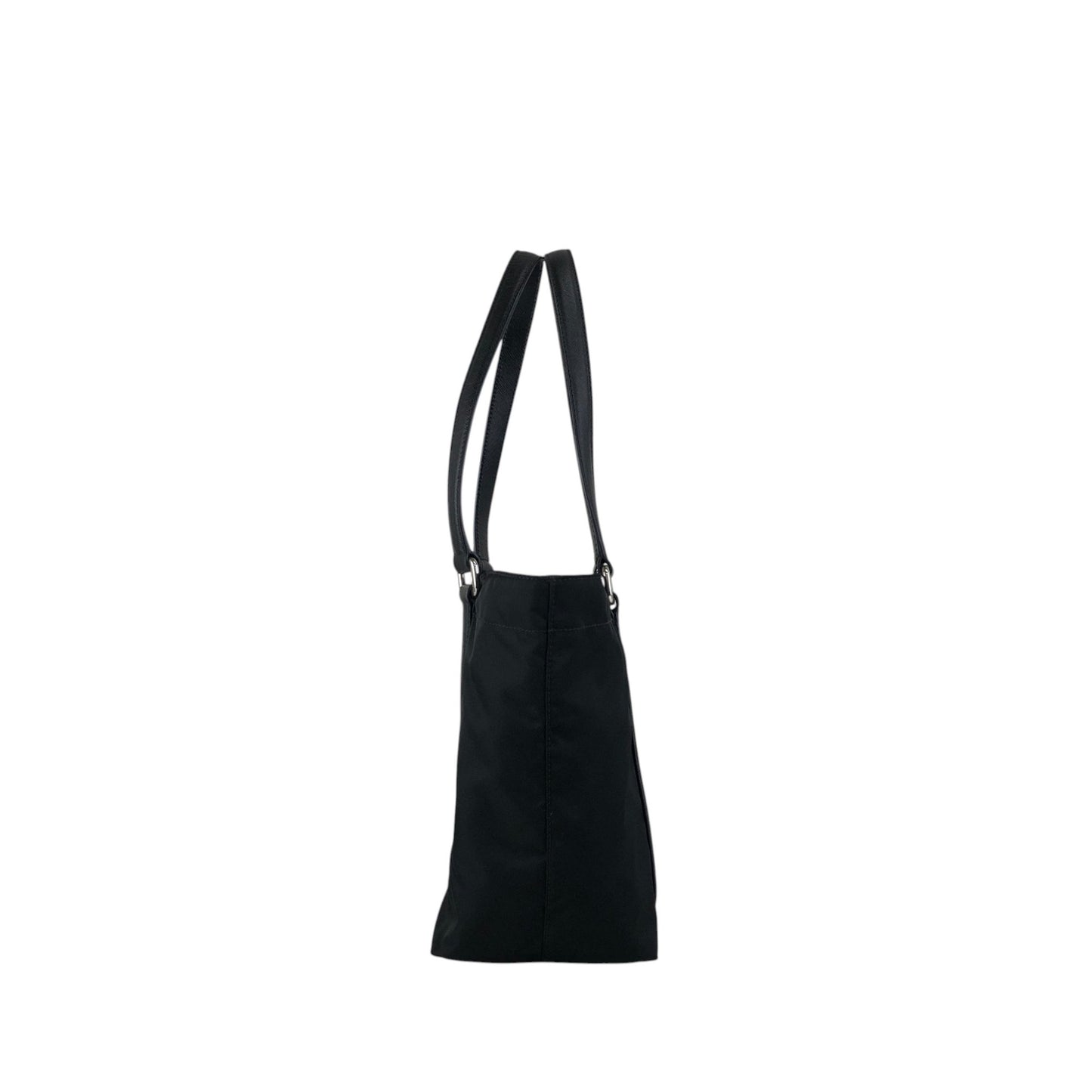 PRADA Tessuto Triangle Logo Totebag Black Vintage tgzvbu