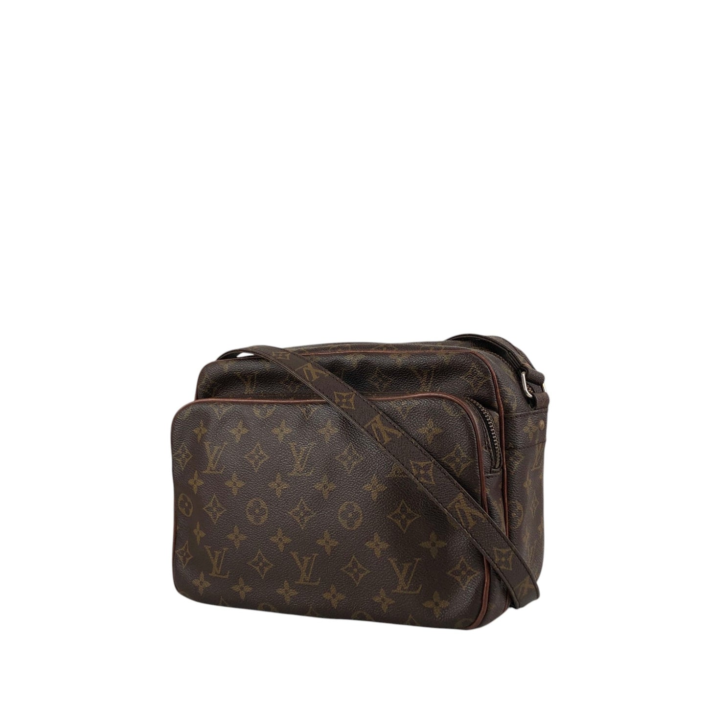 LOUIS VUITTON Monogram Shoulder bag Brown Vintage sawe4x