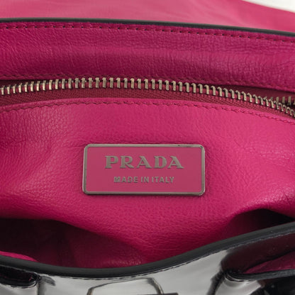 PRADA 前扣單肩包 棕色 復古 j5mn5d