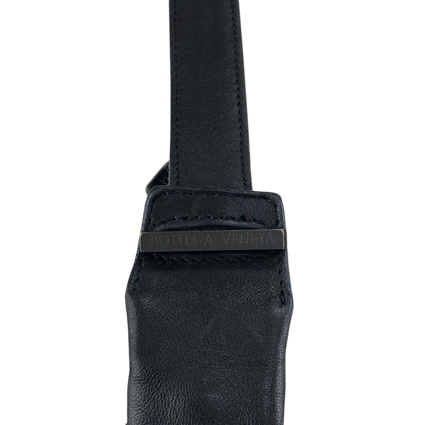 Bottega Veneta Intrecciato Handbag Hobobag Black 10500 105264NE Vintage xsmh56