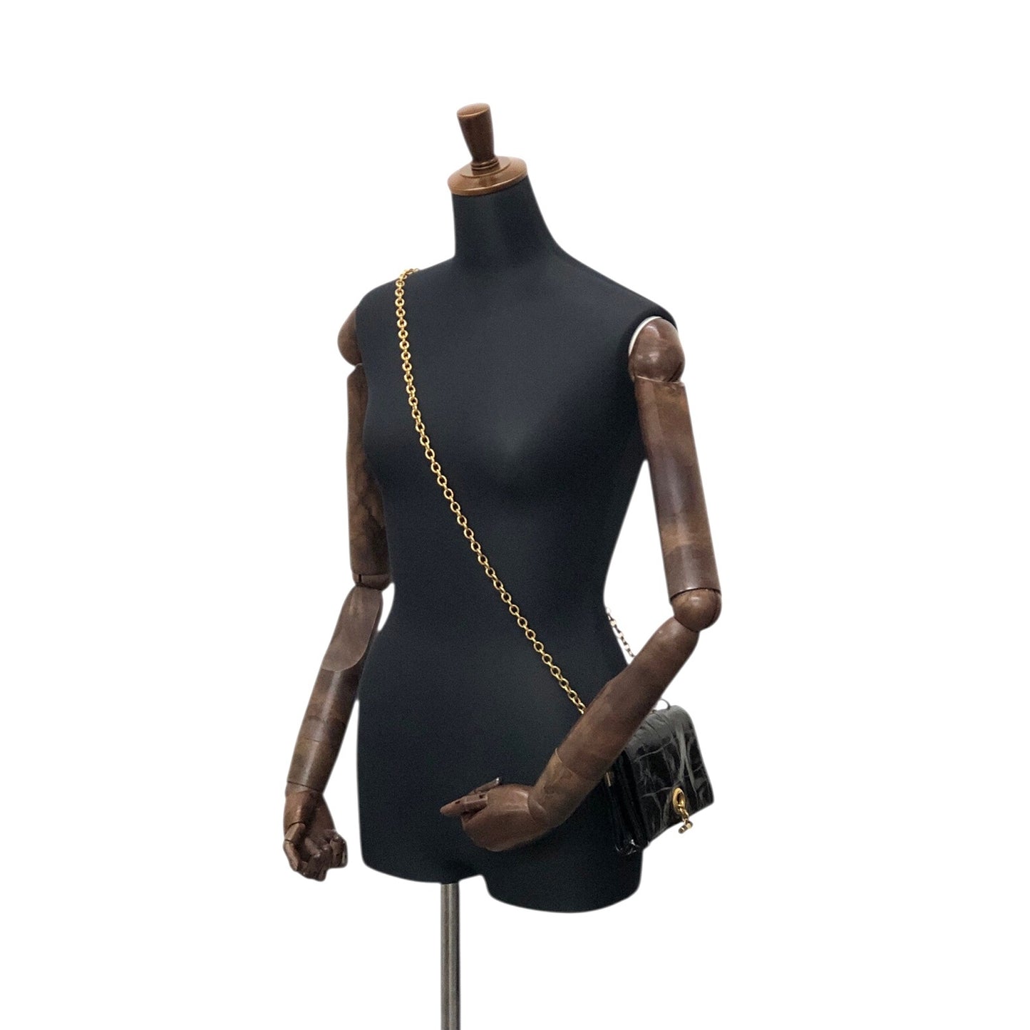 Yves Saint Laurent Chain Shoulder bag Black Vintage rncjip