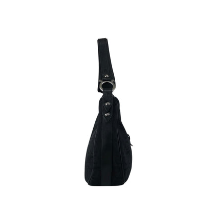 Salvatore Ferragamo Gancini Shoulder bag Black Vintage fxsbuf