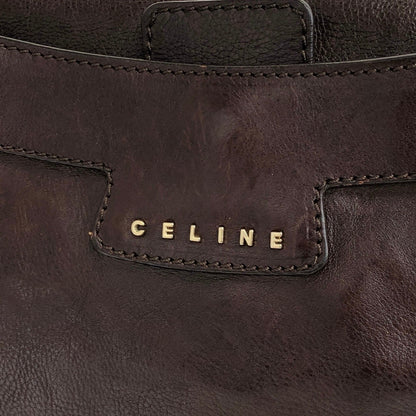 CELINE 馬車圖案肩背包 Hobobag 棕色 復古 icwcbk