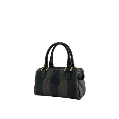 FENDI Pecan Logo Two-way Handbag Shoulder bag Brown Vintage bhyk7a