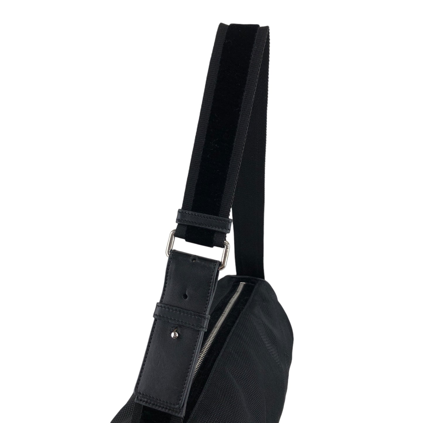 Yves Saint Laurent YSL Logo Shoulder bag Black Vintage p87tb5