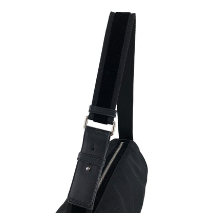 Yves Saint Laurent YSL Logo Shoulder bag Black Vintage p87tb5
