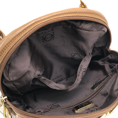 LOEWE Anagram Shoulder bag Brown Vintage 4a627g