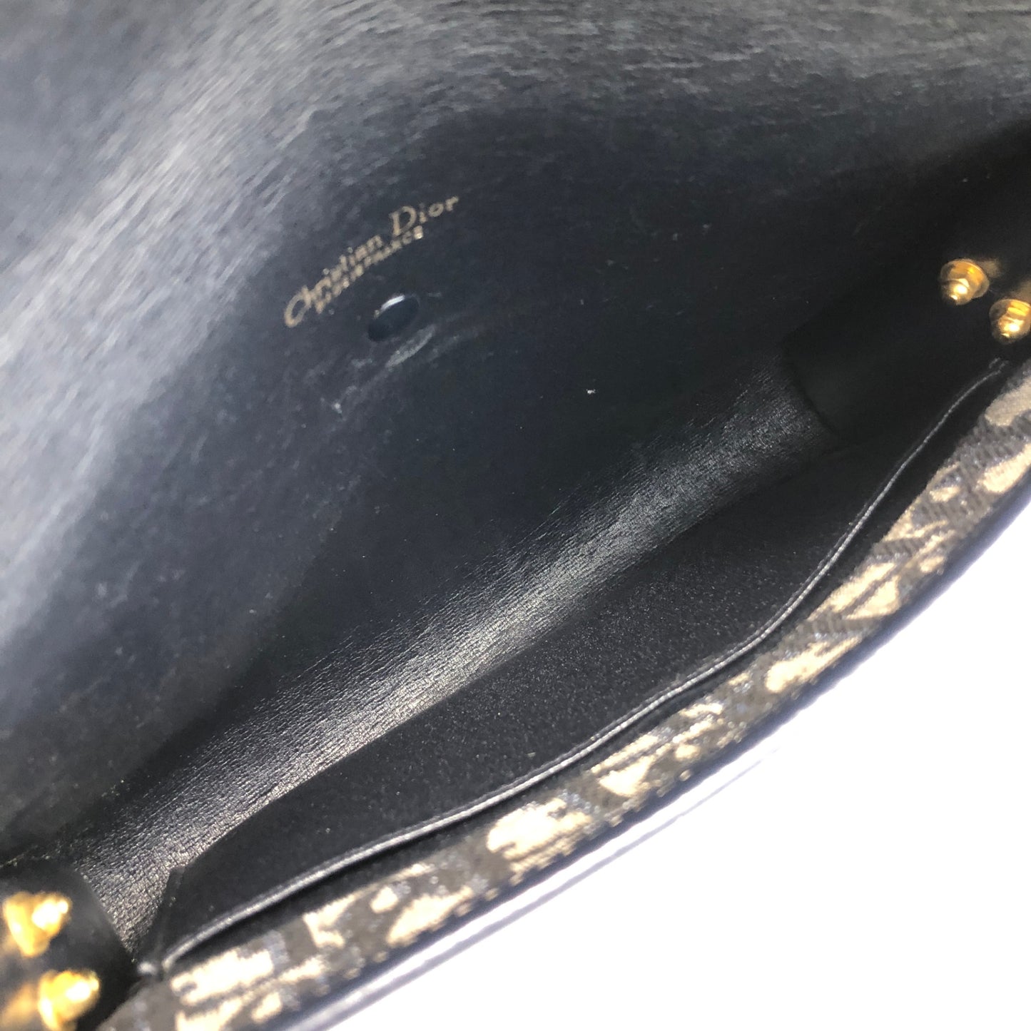 Christian Dior Trotter CD Logo 單肩包 海軍藍 復古 sajty4