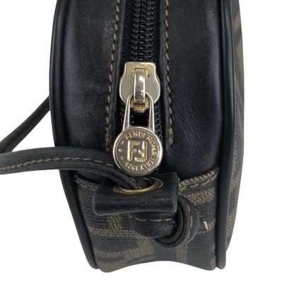 FENDI Zucca Logo Small Shoulder bag Brown Vintage 4wmehy