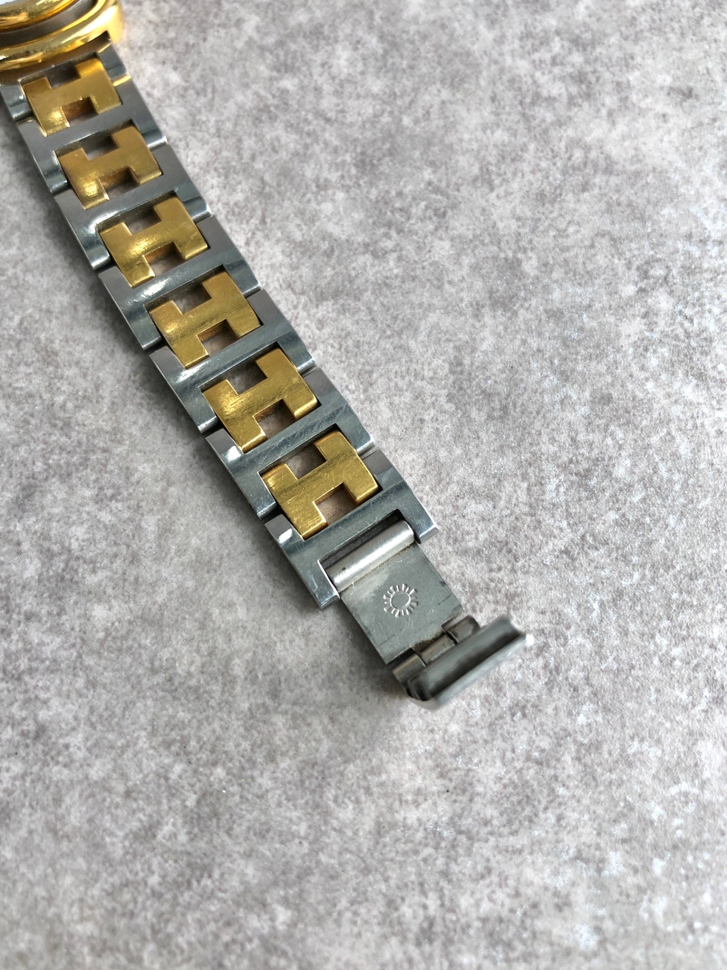 HERMES Quartz Watch Silver pullman Vintage krhgdd