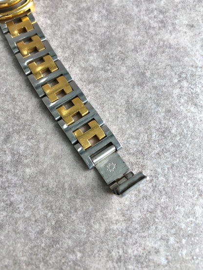 HERMES Quartz Watch Silver pullman Vintage krhgdd