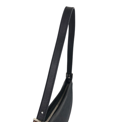 CELINE Macadam Shoulder bag Hobobag Black Vintage ddgif4