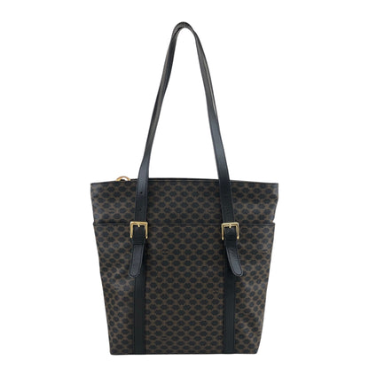 CELINE Macadam Shoulder bag Black Vintage xhkb75